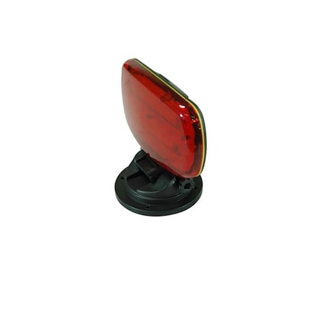 Larson Electronics Larson Electronics SL-ALM-R Battery Powered LED Strobe Light with Adjustable Locking Magnetic Base; Red Lens SL-ALM-R